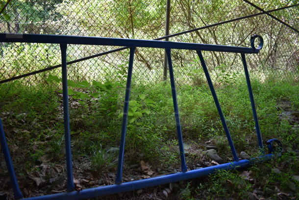 Blue Metal Piece to Playground. BUYER MUST REMOVE. 44x2x150. (Stadium) - Image 3 of 4