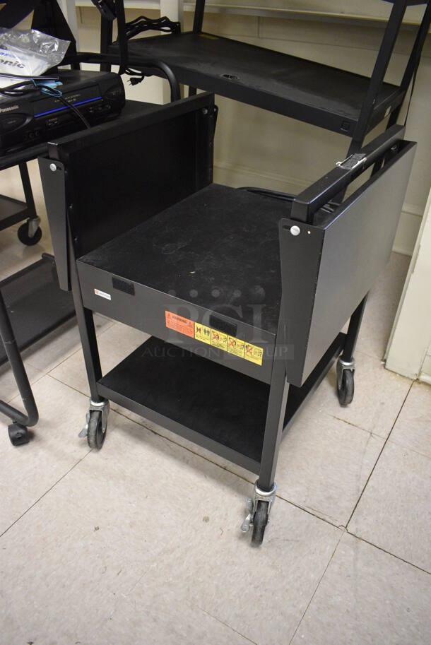 3 Various Black Metal Cart on Commercial Casters. Includes 21x21x29. 3 Times Your Bid! (Clearview Elementary - Room 8) - Image 2 of 8