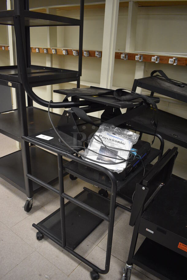 3 Various Black Metal Cart on Commercial Casters. Includes 21x21x29. 3 Times Your Bid! (Clearview Elementary - Room 8) - Image 3 of 8