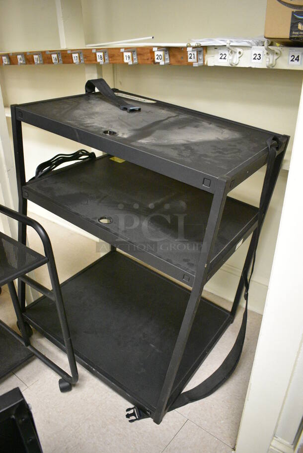 3 Various Black Metal Cart on Commercial Casters. Includes 21x21x29. 3 Times Your Bid! (Clearview Elementary - Room 8) - Image 4 of 8