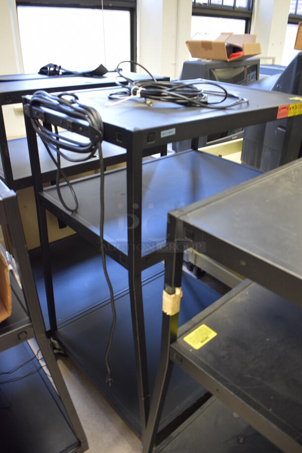 5 Various Black Metal AV Carts on Commercial Casters. Includes 30x20x54. 5 Times Your Bid! (Clearview Elementary - Room 8) - Image 5 of 7