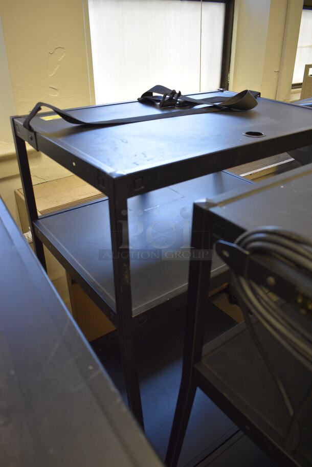 5 Various Black Metal AV Carts on Commercial Casters. Includes 30x20x54. 5 Times Your Bid! (Clearview Elementary - Room 8) - Image 6 of 7