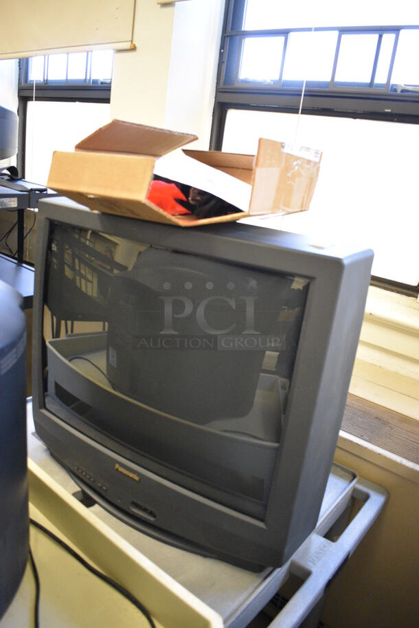 3 Black Metal Carts w/ 27" Television and Contents. BUYER MUST REMOVE. Includes 24x18x26. 3 Times Your Bid! (Clearview Elementary - Room 8) - Image 4 of 6
