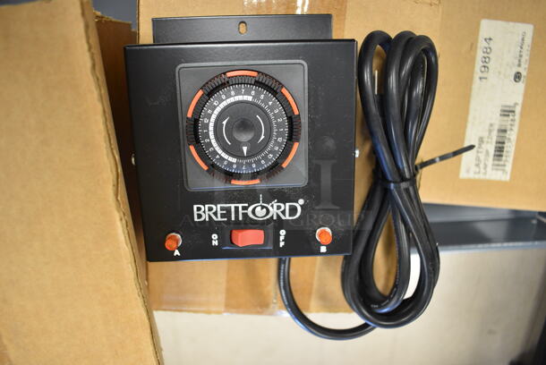 Gray Metal Cart w/ Under Shelf and Contents Including 7 Bretford Laptop Timers, Lids and Black Poly Case. Cart: 33x16x32. (Clearview Elementary - Room 8) - Image 6 of 7