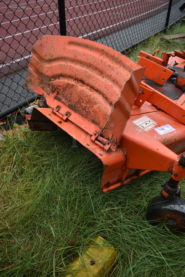 Kubota Model RC72-36A Orange Metal Commercial Mid Mount Mower. BUYER MUST REMOVE. 77x46x19.5. (stadium) - Image 5 of 11
