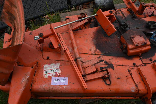 Kubota Model RC72-36A Orange Metal Commercial Mid Mount Mower. BUYER MUST REMOVE. 77x46x19.5. (stadium) - Image 6 of 11