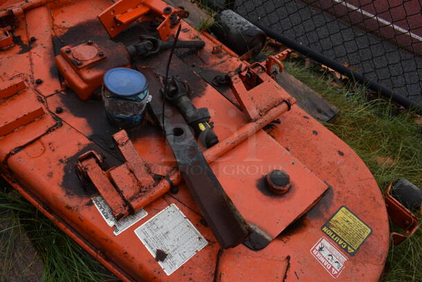 Kubota Model RC72-36A Orange Metal Commercial Mid Mount Mower. BUYER MUST REMOVE. 77x46x19.5. (stadium) - Image 11 of 11