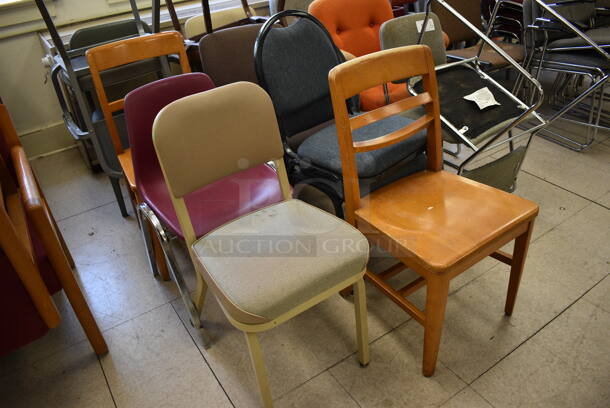 15 Various Chairs. BUYER MUST REMOVE. Includes 25x22x35. 15 Times Your Bid! (Clearview Elementary - Room 7) - Image 2 of 5