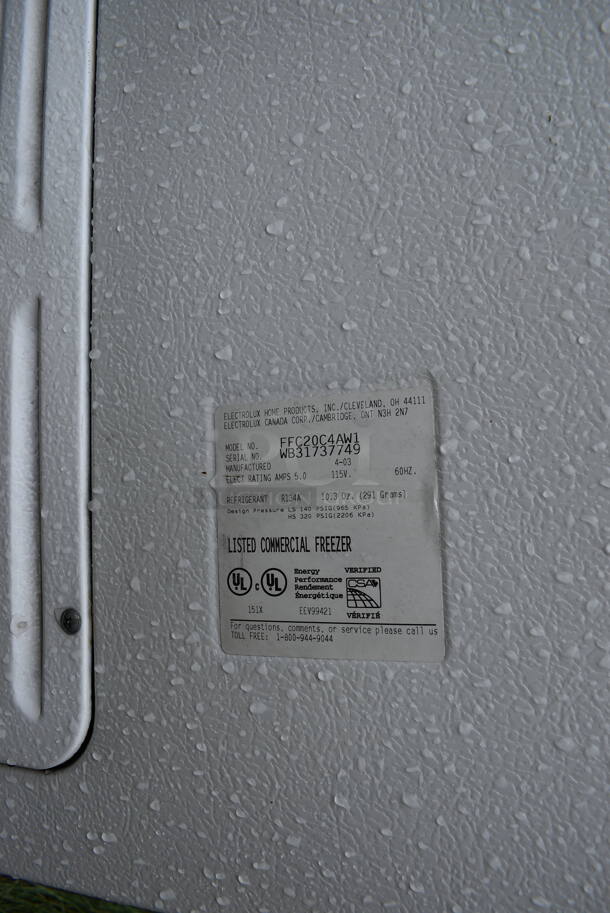 Electrolux Model FFC20C4AW1 Chest Freezer. BUYER MUST REMOVE. 115 Volts, 1 Phase. 61.5x27.5x35. Unit Does Not Power On. (stadium) - Image 8 of 8