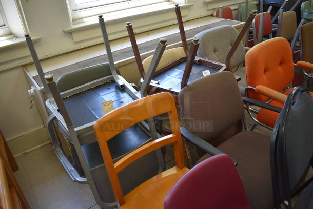 15 Various Chairs. BUYER MUST REMOVE. Includes 25x22x35. 15 Times Your Bid! (Clearview Elementary - Room 7) - Image 3 of 5