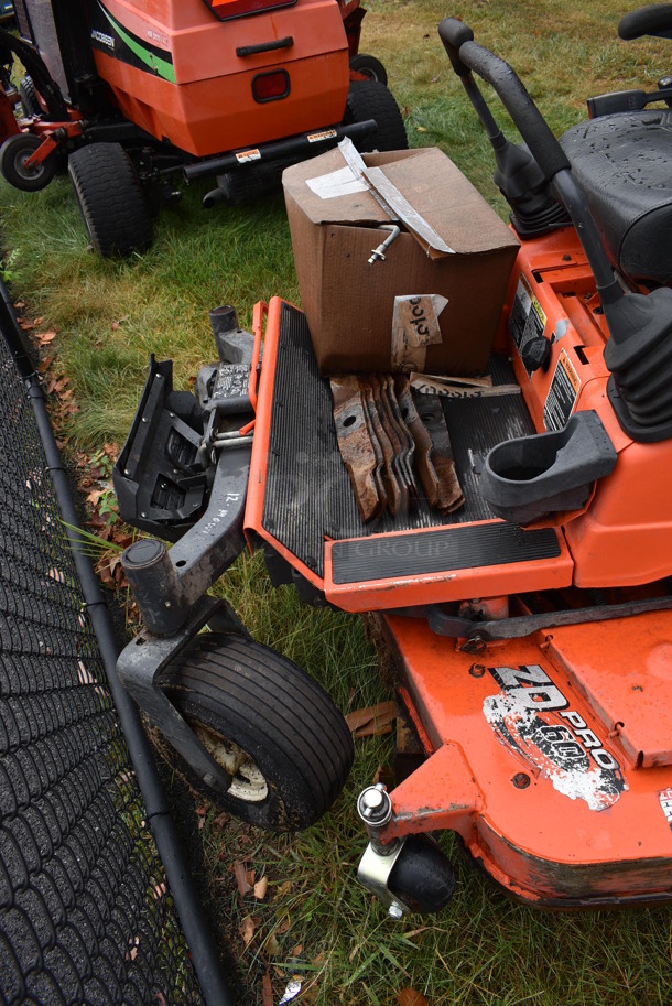 Kubota Model ZD21 Metal Commercial Diesel Powered Zero Turn Mower. Unit Needs a New Transmission and 2 Hydrostatic Units. BUYER MUST REMOVE. 72x86x81 - Image 7 of 12