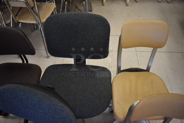 6 Various Chairs on Casters. BUYER MUST REMOVE. Includes 17x18x35. 6 Times Your Bid! (Clearview Elementary - Room 7) - Image 5 of 6