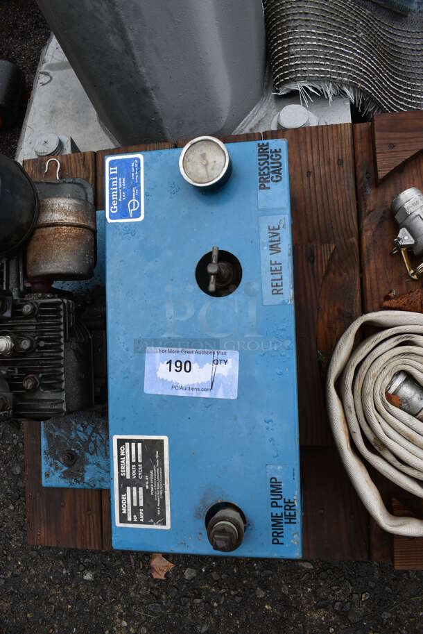 Power Systems Model Gemini II Metal Power Sprayer and Hose. BUYER MUST REMOVE. Includes 17.5x18x16. (stadium) - Image 8 of 11