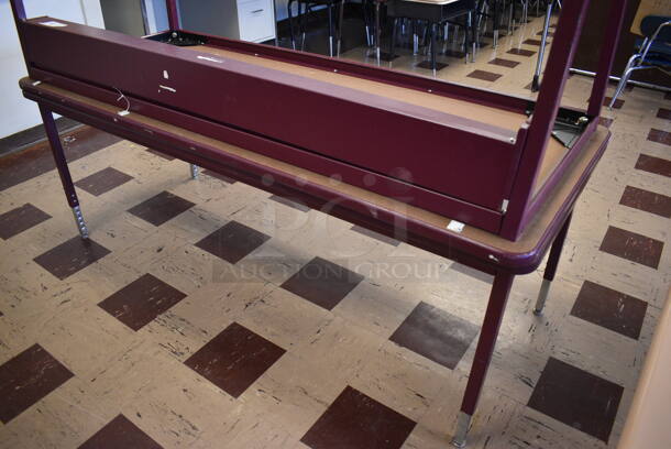 2 Tables on Metal Frame. BUYER MUST REMOVE. 72x30x26. 2 Times Your Bid! (Clearview Elementary - Room 6) - Image 2 of 3