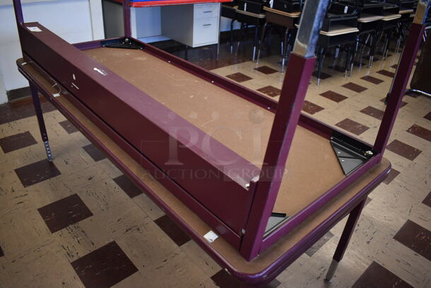 2 Tables on Metal Frame. BUYER MUST REMOVE. 72x30x26. 2 Times Your Bid! (Clearview Elementary - Room 6) - Image 3 of 3
