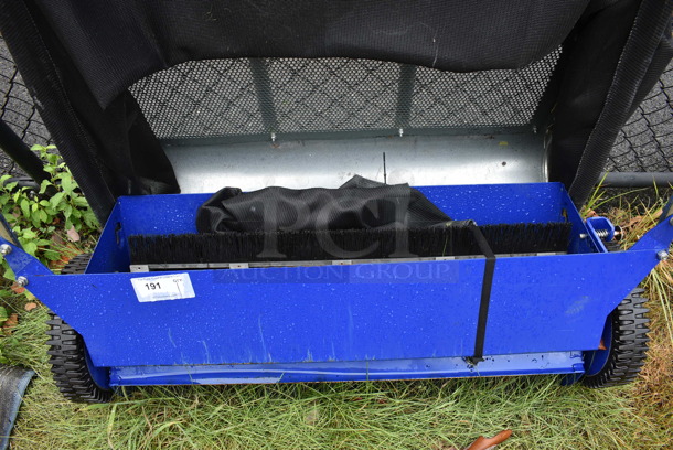 Blue Metal Sweeper. BUYER MUST REMOVE. 45x17x66. (stadium) - Image 5 of 11