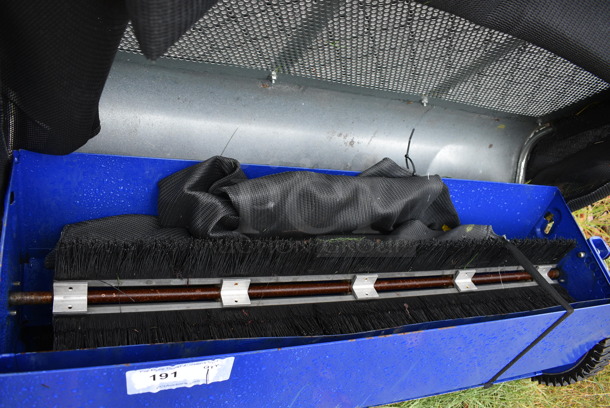 Blue Metal Sweeper. BUYER MUST REMOVE. 45x17x66. (stadium) - Image 6 of 11