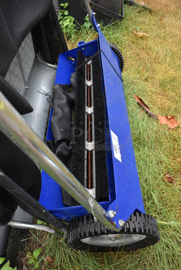 Blue Metal Sweeper. BUYER MUST REMOVE. 45x17x66. (stadium) - Image 7 of 11