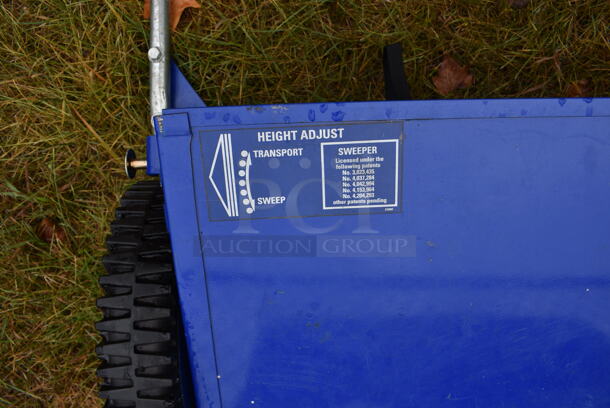Blue Metal Sweeper. BUYER MUST REMOVE. 45x17x66. (stadium) - Image 9 of 11