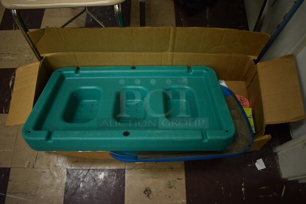 ALL ONE MONEY! Lot of 2 Chairs and Various Items Including Green Poly Item. BUYER MUST REMOVE. Includes 17x17x30. (Clearview Elementary - Room 1) - Image 3 of 4