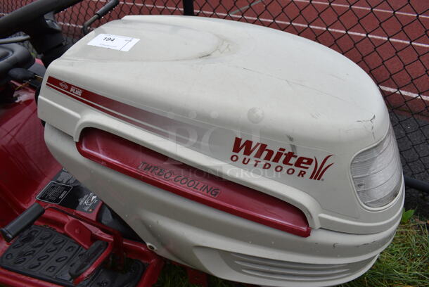 White Outdoor Model 13C0616G190 Turbo Cooling LT1650 Hydro Riding Lawnmower. Comes w/ 1 Key. BUYER MUST REMOVE. 36x63x40. (stadium) - Image 12 of 12