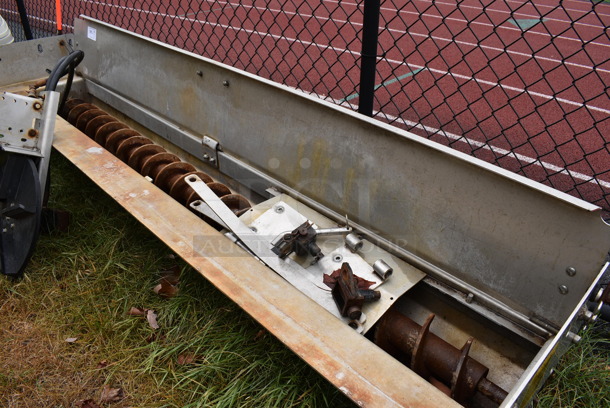 Swenson Metal Commercial Salt Spreader. BUYER MUST REMOVE. 96.5x21x23. (stadium) - Image 3 of 10