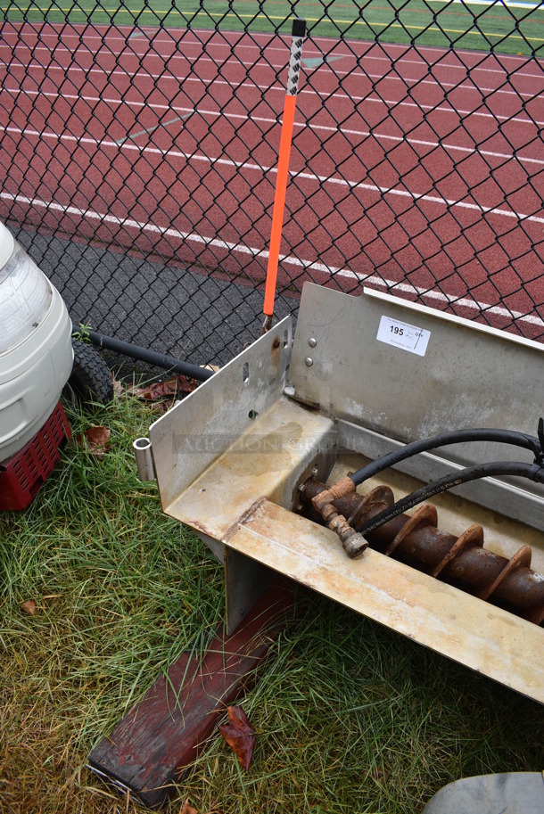 Swenson Metal Commercial Salt Spreader. BUYER MUST REMOVE. 96.5x21x23. (stadium) - Image 5 of 10