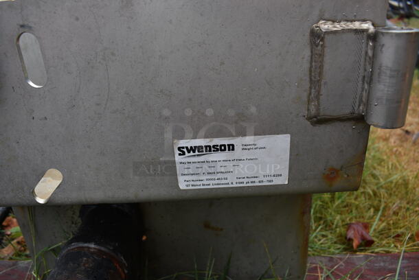 Swenson Metal Commercial Salt Spreader. BUYER MUST REMOVE. 96.5x21x23. (stadium) - Image 7 of 10