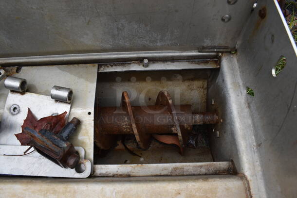 Swenson Metal Commercial Salt Spreader. BUYER MUST REMOVE. 96.5x21x23. (stadium) - Image 8 of 10