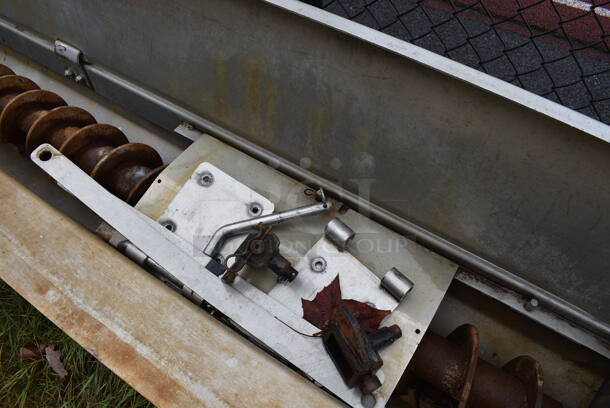 Swenson Metal Commercial Salt Spreader. BUYER MUST REMOVE. 96.5x21x23. (stadium) - Image 9 of 10