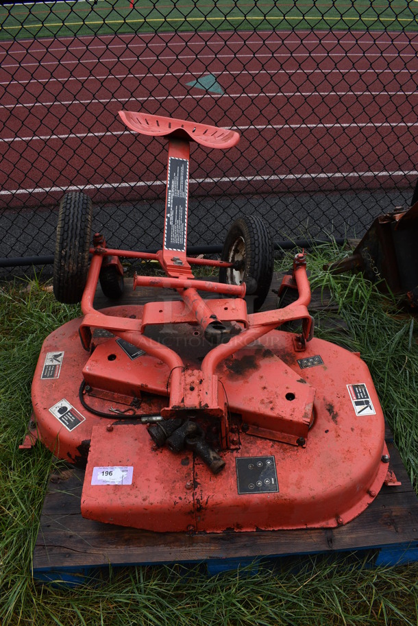 ALL ONE MONEY! Lot of 2 Pieces; Mower Attachment and Mowing Sulky Seat. BUYER MUST REMOVE. Includes 41x31x13. (stadium)