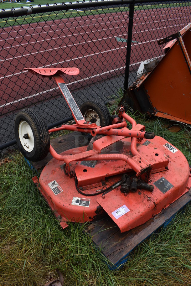 ALL ONE MONEY! Lot of 2 Pieces; Mower Attachment and Mowing Sulky Seat. BUYER MUST REMOVE. Includes 41x31x13. (stadium) - Image 3 of 8