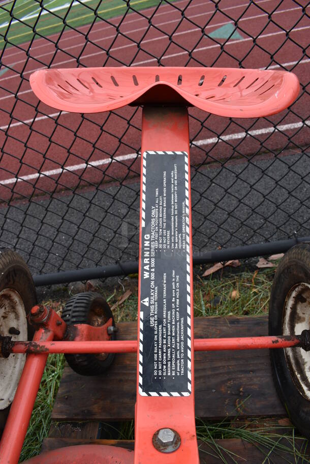 ALL ONE MONEY! Lot of 2 Pieces; Mower Attachment and Mowing Sulky Seat. BUYER MUST REMOVE. Includes 41x31x13. (stadium) - Image 6 of 8