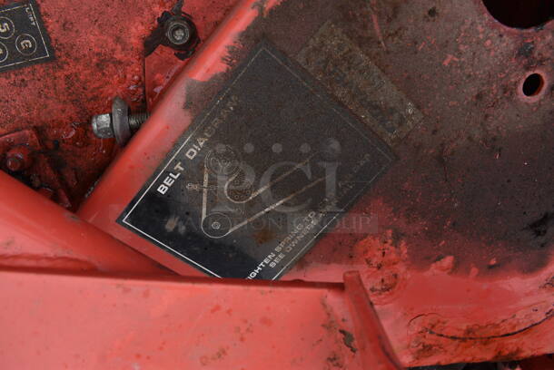 ALL ONE MONEY! Lot of 2 Pieces; Mower Attachment and Mowing Sulky Seat. BUYER MUST REMOVE. Includes 41x31x13. (stadium) - Image 7 of 8