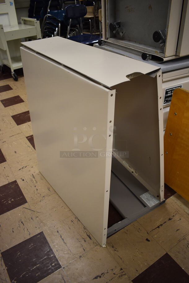 ALL ONE MONEY! Lot of 5 Various Items Including Desks, Board and Wooden Rack. BUYER MUST REMOVE. Includes 29x15x26. (Clearview Elementary - Room 1) - Image 5 of 7