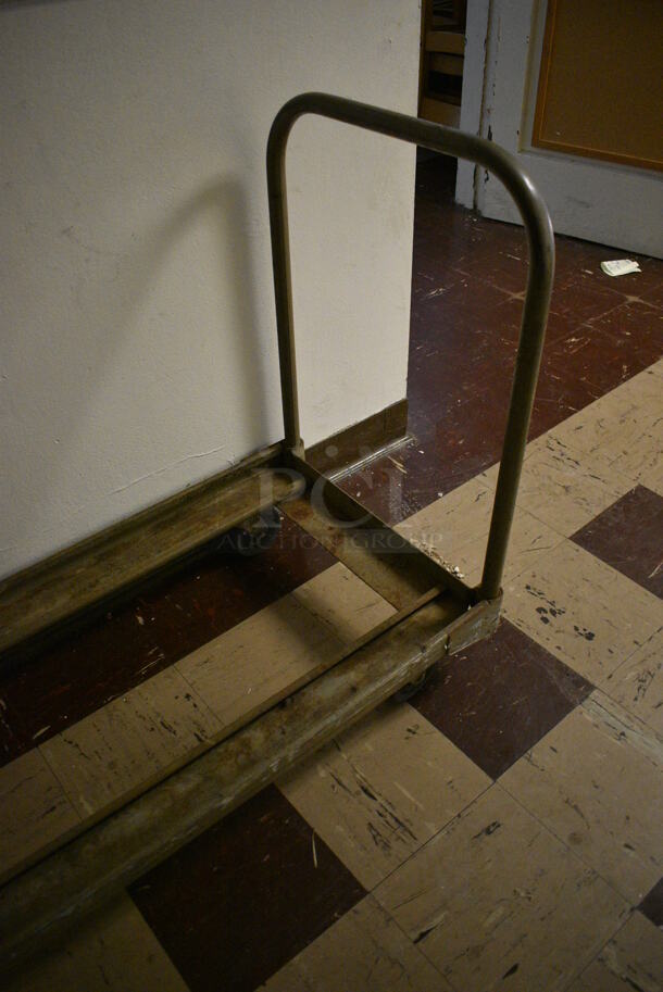 Metal Cart on Commercial Casters. 110x20x37. (Clearview Elementary - Upper Level Hallway) - Image 2 of 4
