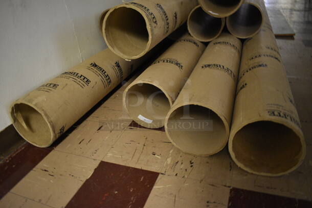 ALL ONE MONEY! Lot of 9 Brown Tubes. Includes 9x9x144. (Clearview Elementary - Upper Level Hallway) - Image 4 of 4