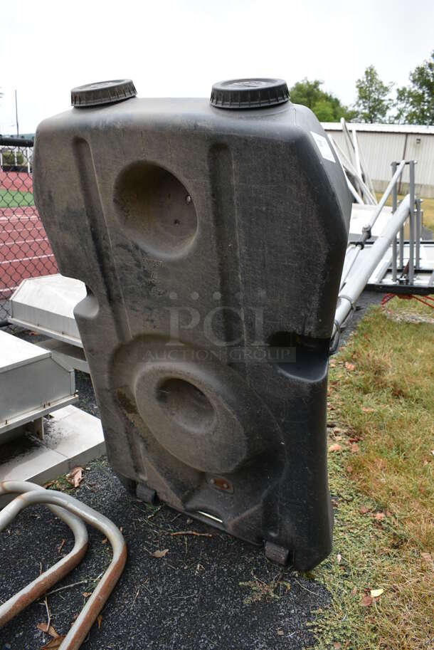 Spalding Metal Floor Style Basketball Hoop. BUYER MUST REMOVE. 52x48x132.5. (stadium) - Image 7 of 9