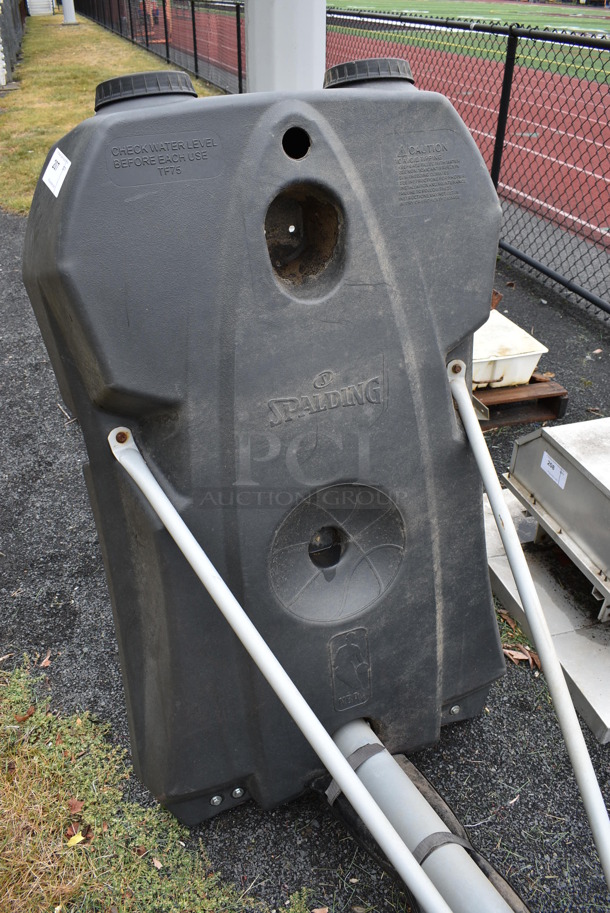 Spalding Metal Floor Style Basketball Hoop. BUYER MUST REMOVE. 52x48x132.5. (stadium) - Image 8 of 9