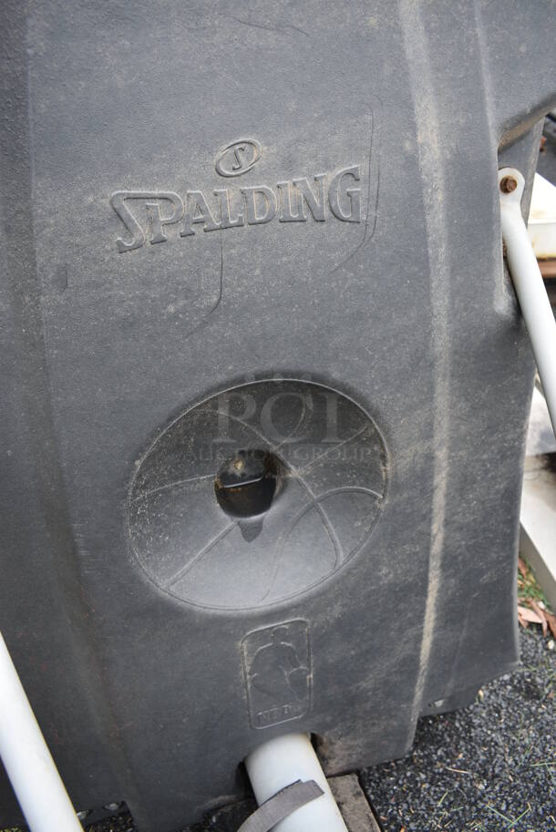 Spalding Metal Floor Style Basketball Hoop. BUYER MUST REMOVE. 52x48x132.5. (stadium) - Image 9 of 9