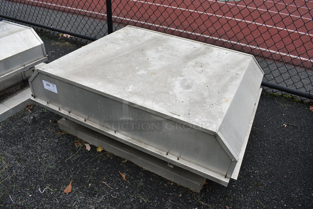 Metal Commercial Rooftop Vent Exhaust. BUYER MUST REMOVE. 47x36x18. (stadium) - Image 3 of 5
