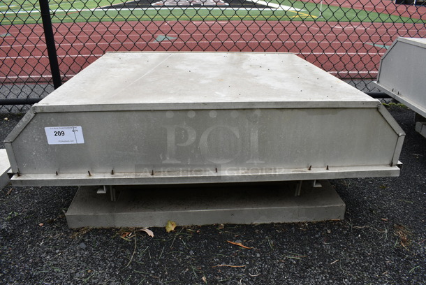 Metal Commercial Rooftop Vent Exhaust. BUYER MUST REMOVE. 47x36x18. (stadium) - Image 4 of 5