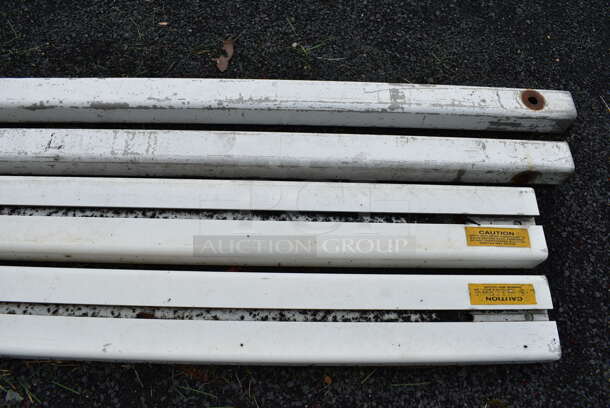 ALL ONE MONEY! Lot of 2 NEVER USED Kwikgoal Metal White Frames For Soccer Nets. BUYER MUST REMOVE. 280.5x100x93. (stadium) - Image 6 of 12
