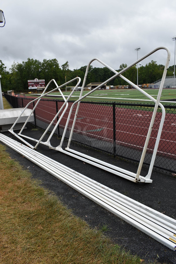 ALL ONE MONEY! Lot of 2 NEVER USED Kwikgoal Metal White Frames For Soccer Nets. BUYER MUST REMOVE. 280.5x100x93. (stadium) - Image 9 of 12