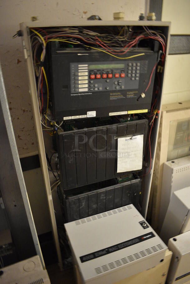 ALL ONE MONEY! Lot of 10 Various Items Including Simplex NAC Extender, Simplex Fire Alarm Control. BUYER MUST REMOVE. Includes 27x5x21. (Clearview Elementary - Upper Level Hallway) - Image 6 of 10