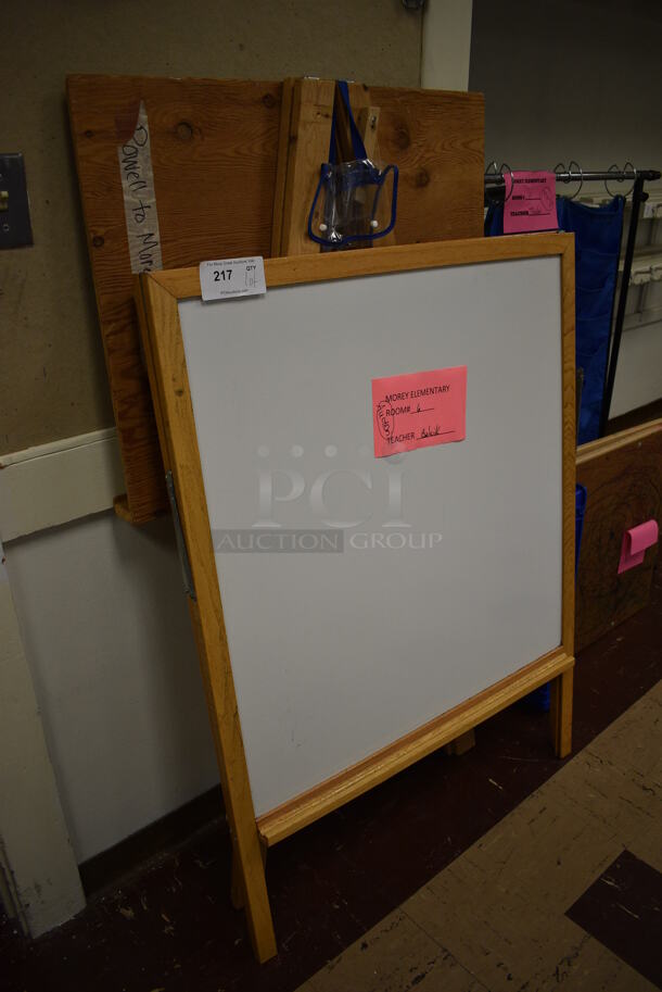 ALL ONE MONEY! Lot of 3 Easels and 1 Rolling Rack. Includes 35x1x47. (Clearview Elementary - Room 1) - Image 2 of 5