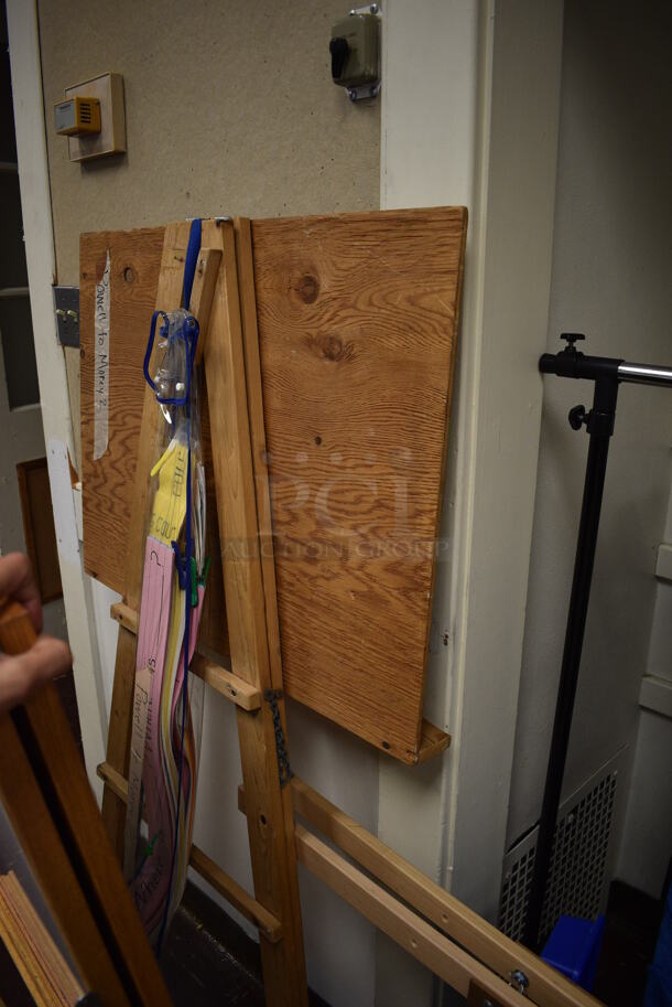 ALL ONE MONEY! Lot of 3 Easels and 1 Rolling Rack. Includes 35x1x47. (Clearview Elementary - Room 1) - Image 5 of 5