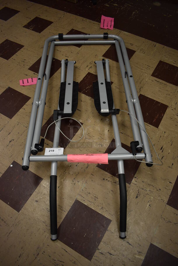 Gray Metal Exercise Unit. BUYER MUST REMOVE. 28x24x53. (Clearview Elementary - Room 1)