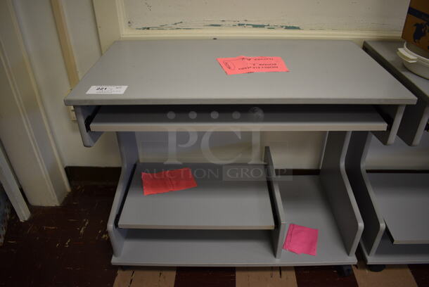 3 Gray Desks on Casters w/ Contents. BUYER MUST REMOVE. 36x30x29.5. 3 Times Your Bid! (Clearview Elementary - Room 1) - Image 4 of 5