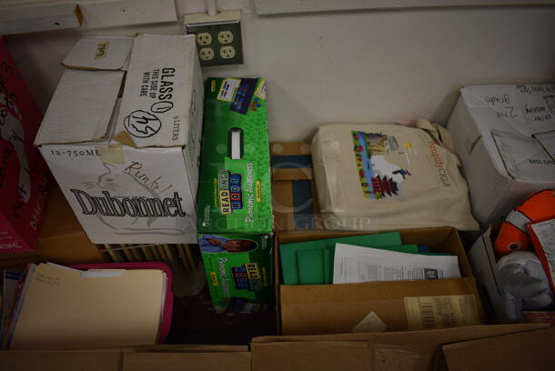 ALL ONE MONEY! Lot of Various Cardboard Boxes of Books and Toys. BUYER MUST REMOVE. (Clearview Elementary - Room 4) - Image 5 of 10